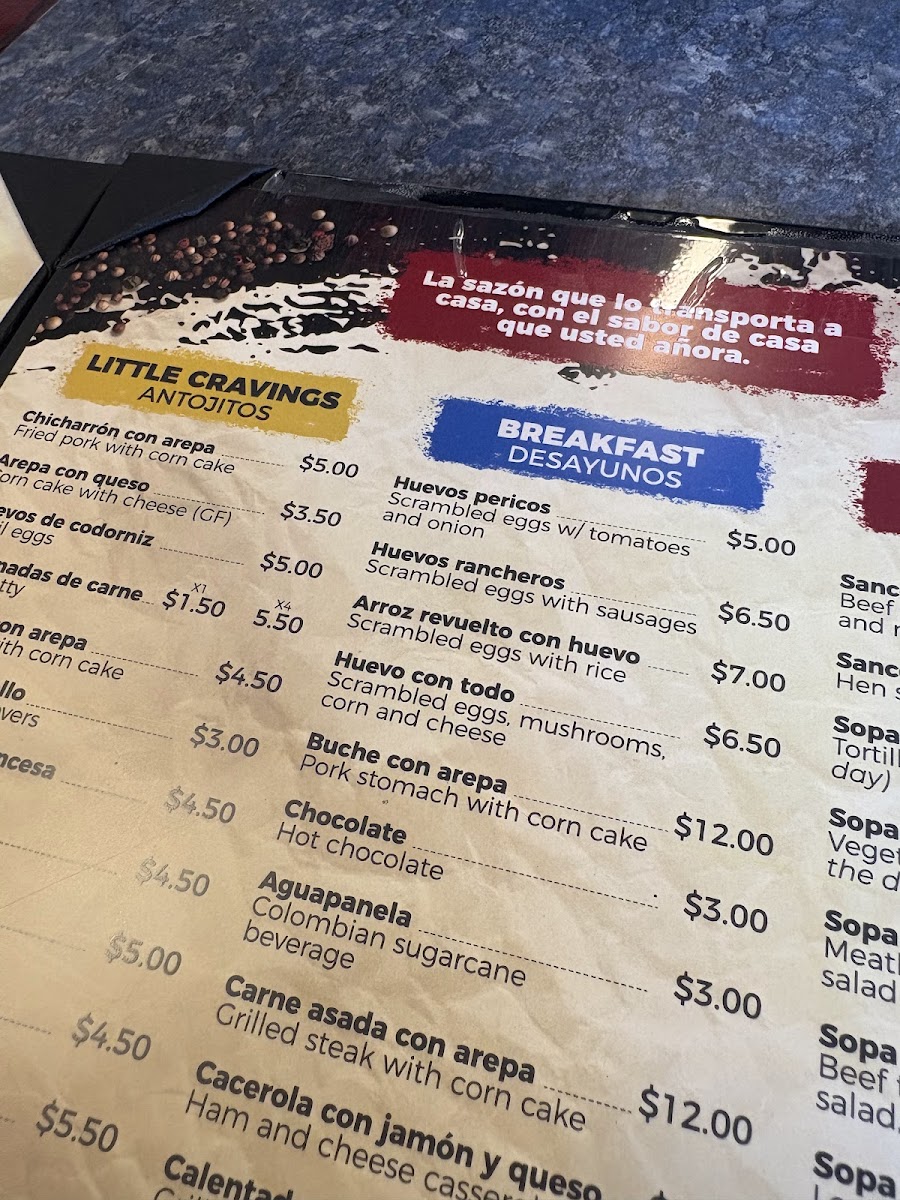 El Peñol 2 Menu - Image 1